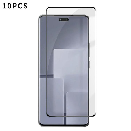 For Xiaomi Civi 3 10pcs Kalebol Curved High-Aluminum Screen-Printed Full-Coverage Anti-Fingerprint Black-Bordered HD Tempered Glass Film