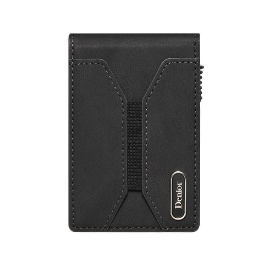 Denior V20 Skin Elastic MagSafe Card Box(Black) - Adhesive Card Holders by Denior | Online Shopping UK | buy2fix