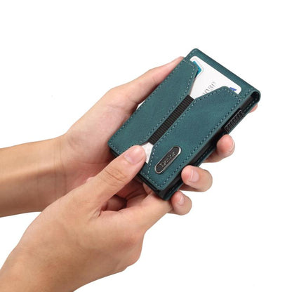 Denior V20 Skin Elastic MagSafe Card Box(Blue) - Adhesive Card Holders by Denior | Online Shopping UK | buy2fix