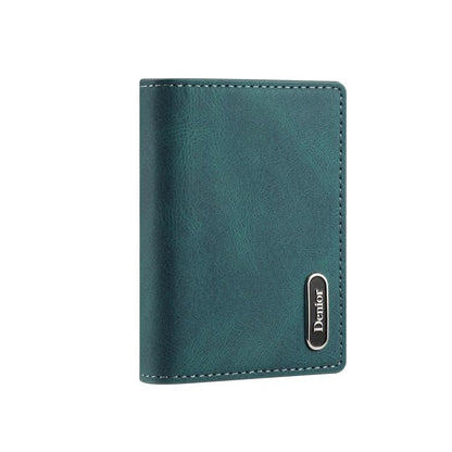 Denior V21 Skin Pleated MagSafe Card Box(Blue) - Adhesive Card Holders by Denior | Online Shopping UK | buy2fix