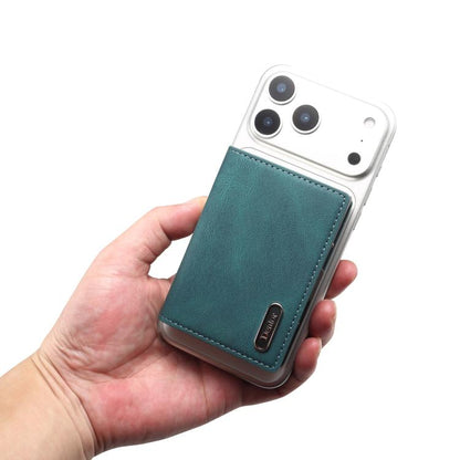 Denior V21 Skin Pleated MagSafe Card Box(Blue) - Adhesive Card Holders by Denior | Online Shopping UK | buy2fix