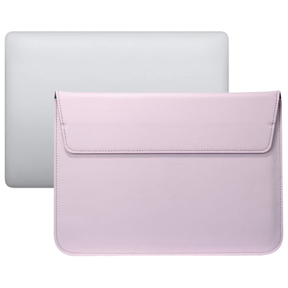 PU Leather Ultra-thin Envelope Bag Laptop Bag for MacBook Air / Pro 13 inch, with Stand Function(Pink) by buy2fix