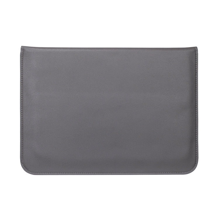 PU Leather Ultra-thin Envelope Bag Laptop Bag for MacBook Air / Pro 15 inch, with Stand Function(Space Gray) - Protective Bags by buy2fix | Online Shopping UK | buy2fix
