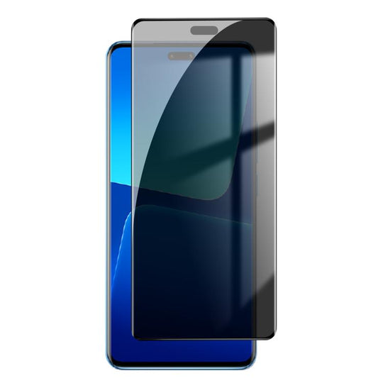 For Xiaomi 13 Lite Kalebol Curved High-Aluminum Screen-Printed Full-Coverage Anti-Fingerprint Black-Border Privacy Tempered Glass Film