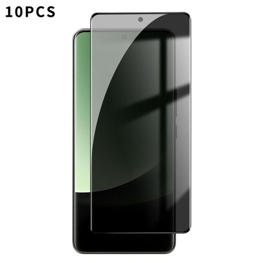 For Xiaomi 13 Ultra 10pcs Kalebol Curved High-Aluminum Screen-Printed Full-Coverage Anti-Fingerprint Black-Border Privacy Tempered Glass Film