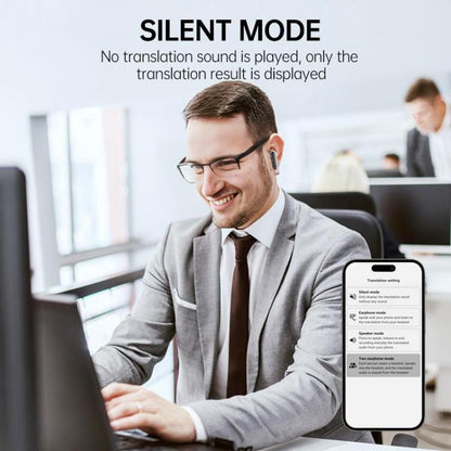 JM19 Touchscreen Color Screen ANC Active Noise Reduction Wireless Bluetooth Earphone with Translator(Black) - TWS Earphone by buy2fix | Online Shopping UK | buy2fix