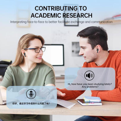 JM19 Touchscreen Color Screen ANC Active Noise Reduction Wireless Bluetooth Earphone with Translator(Black) - TWS Earphone by buy2fix | Online Shopping UK | buy2fix