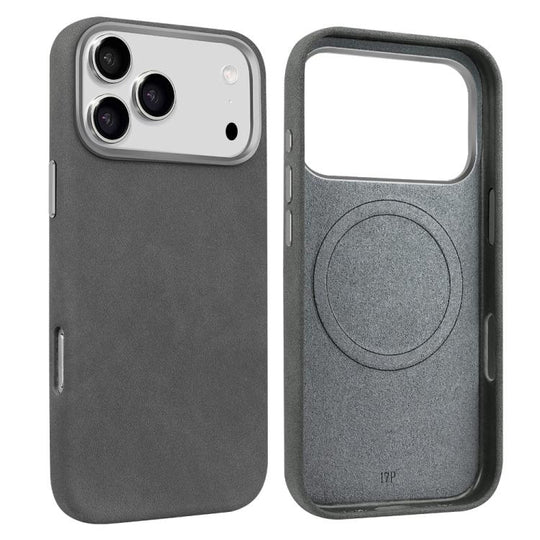 For iPhone 18 Pro / 17 Pro VIETAO Suede MagSafe PU Leather Phone Case(Dark Grey)