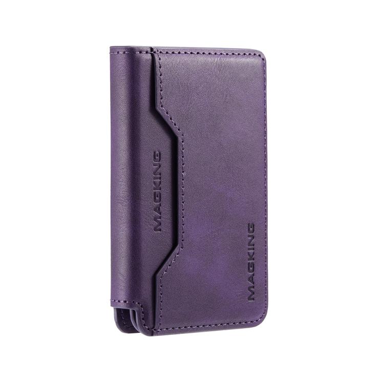MAGKING K3 Pro Series MagSafe RFID Card Bag(Purple) - Adhesive Card Holders by MAGKING | Online Shopping UK | buy2fix