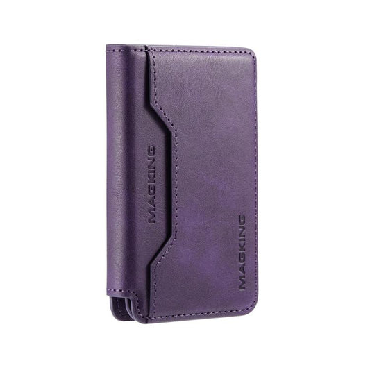 MAGKING K3 Pro Series MagSafe RFID Card Bag(Purple) - Adhesive Card Holders by MAGKING | Online Shopping UK | buy2fix
