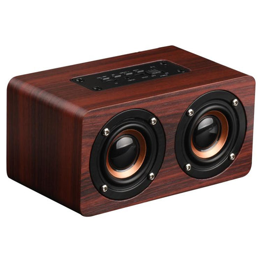 K5 Wooden Wireless Bluetooth Speaker, Support Bluetooth, AUX, TF Card(Mahogany) - Desktop Speaker by buy2fix | Online Shopping UK | buy2fix