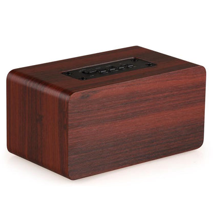 K5 Wooden Wireless Bluetooth Speaker, Support Bluetooth, AUX, TF Card(Mahogany) - Desktop Speaker by buy2fix | Online Shopping UK | buy2fix