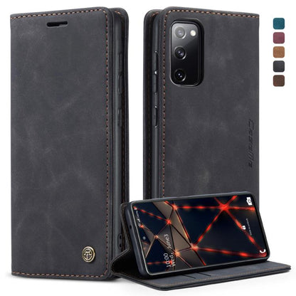 For Samsung Galaxy S20 FE CaseMe 013 Multifunctional Horizontal Flip Leather Case with Holder & Card Slot & Wallet(Black) - Galaxy S20 FE Cases by CaseMe | Online Shopping UK | buy2fix