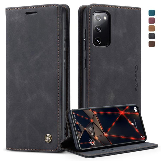 For Samsung Galaxy S20 FE CaseMe 013 Multifunctional Horizontal Flip Leather Case with Holder & Card Slot & Wallet(Black) - Galaxy S20 FE Cases by CaseMe | Online Shopping UK | buy2fix