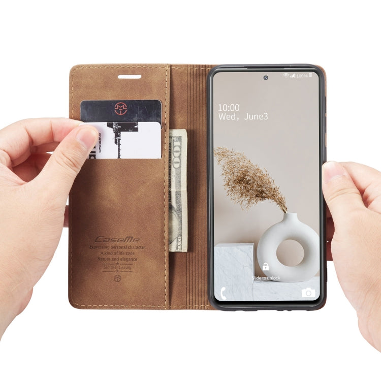 For Samsung Galaxy S20 FE CaseMe 013 Multifunctional Horizontal Flip Leather Case with Holder & Card Slot & Wallet(Brown) - Galaxy S20 FE Cases by CaseMe | Online Shopping UK | buy2fix