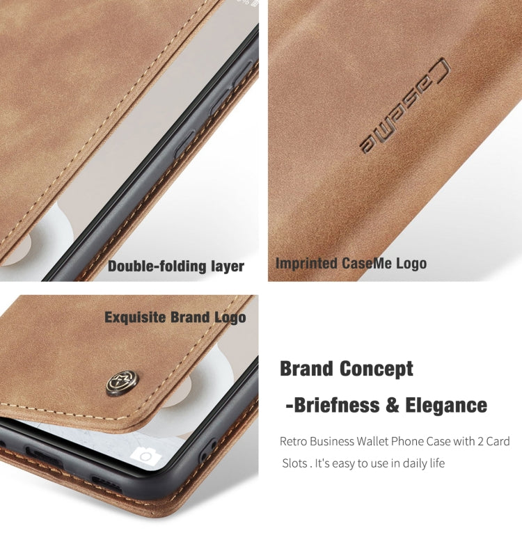 For Samsung Galaxy S20 FE CaseMe 013 Multifunctional Horizontal Flip Leather Case with Holder & Card Slot & Wallet(Brown) - Galaxy S20 FE Cases by CaseMe | Online Shopping UK | buy2fix