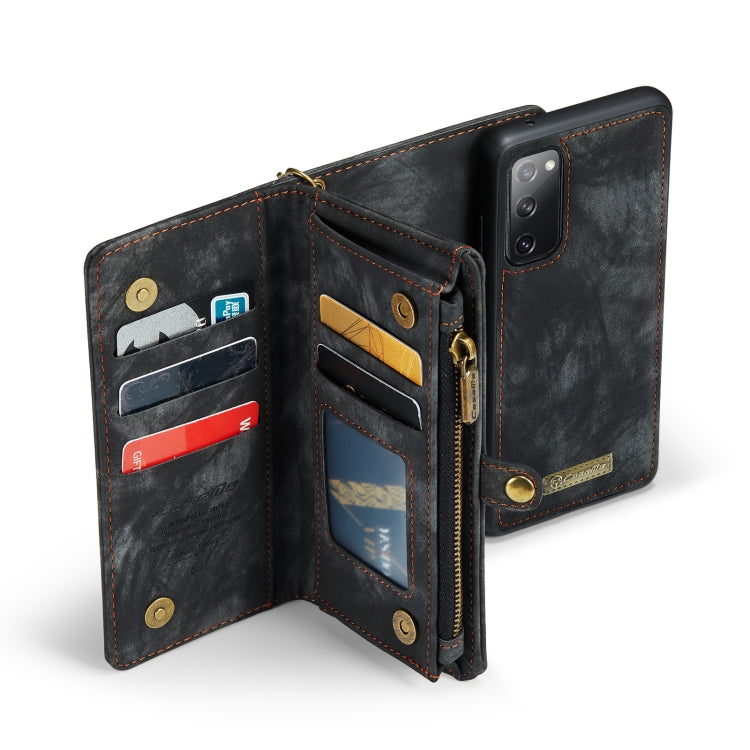 For Samsung Galaxy S20 FE CaseMe 008 Detachable Multifunctional Horizontal Flip Leather Case with Holder & Card Slot & Zipper Wallet & Photo Frame(Black) - Galaxy S20 FE Cases by CaseMe | Online Shopping UK | buy2fix