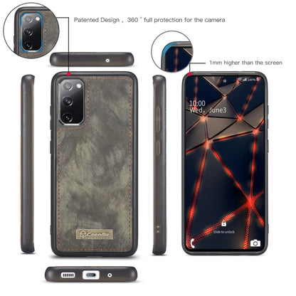 For Samsung Galaxy S20 FE CaseMe 008 Detachable Multifunctional Horizontal Flip Leather Case with Holder & Card Slot & Zipper Wallet & Photo Frame(Black) - Galaxy S20 FE Cases by CaseMe | Online Shopping UK | buy2fix