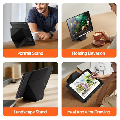 For iPad 10.2 2019 / 2020 / 2021 DUX DUCIS Vers Series PU + TPU Tablet Case(Black) - iPad 10.2 Cases by DUX DUCIS | Online Shopping UK | buy2fix