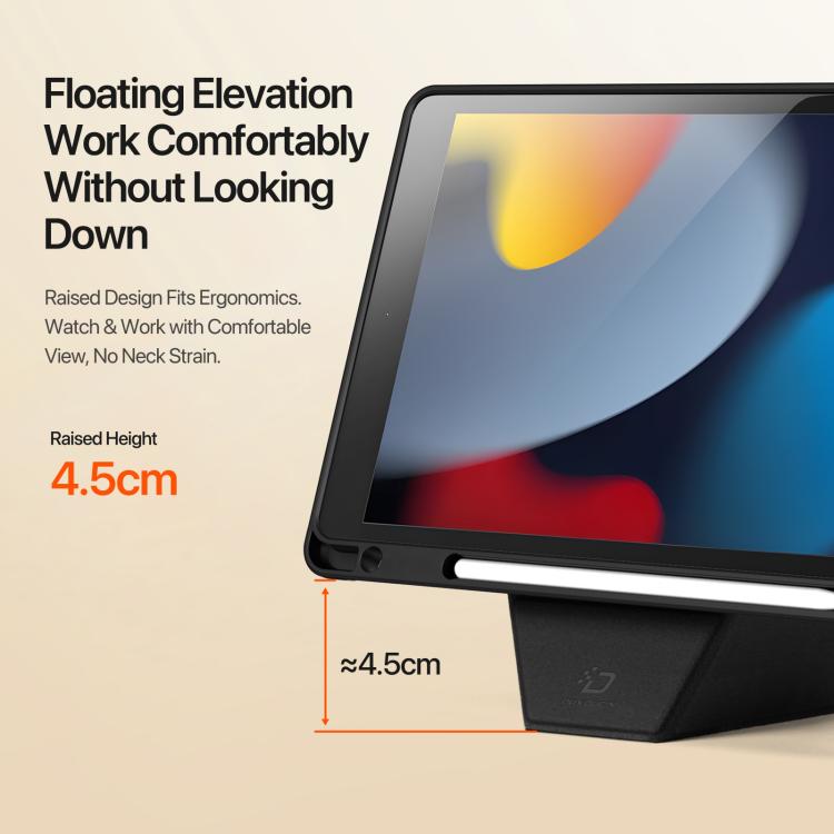 For iPad 10.2 2019 / 2020 / 2021 DUX DUCIS Vers Series PU + TPU Tablet Case(Black) - iPad 10.2 Cases by DUX DUCIS | Online Shopping UK | buy2fix