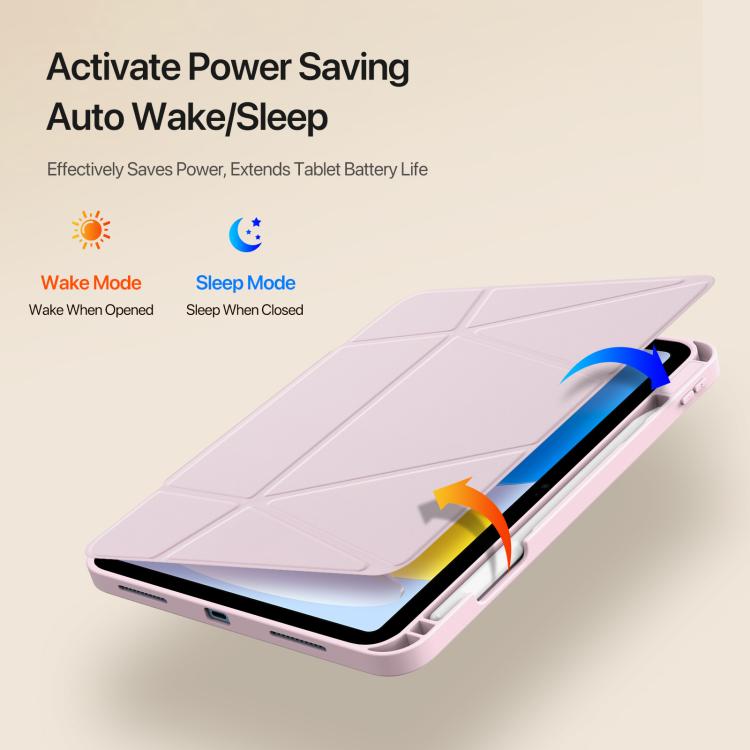 For iPad 2022 / 2025 DUX DUCIS Vers Series PU + TPU Tablet Case(Pink) - iPad 2025 / 2022 Cases by DUX DUCIS | Online Shopping UK | buy2fix