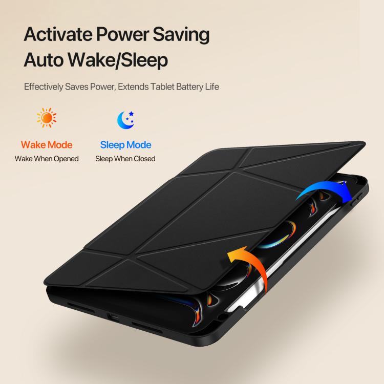 For iPad Pro 11 2025 / 2024 DUX DUCIS Vers Series PU + TPU Tablet Case(Black) - iPad Pro 11 2025 / 2024 Cases by DUX DUCIS | Online Shopping UK | buy2fix