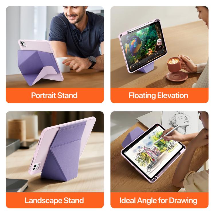 For iPad Pro 11 2025 / 2024 DUX DUCIS Vers Series PU + TPU Tablet Case(Pink) - iPad Pro 11 2025 / 2024 Cases by DUX DUCIS | Online Shopping UK | buy2fix