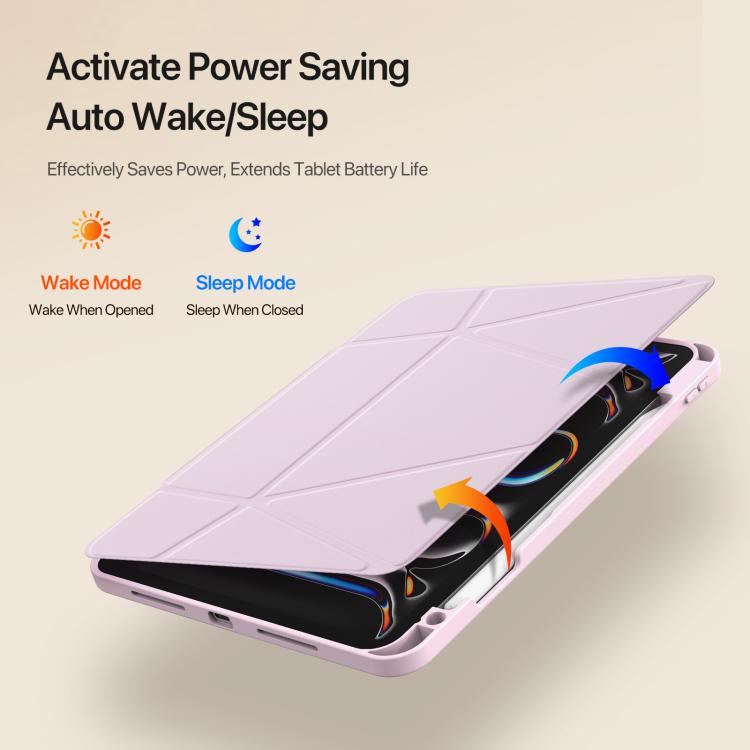 For iPad Pro 11 2025 / 2024 DUX DUCIS Vers Series PU + TPU Tablet Case(Pink) - iPad Pro 11 2025 / 2024 Cases by DUX DUCIS | Online Shopping UK | buy2fix