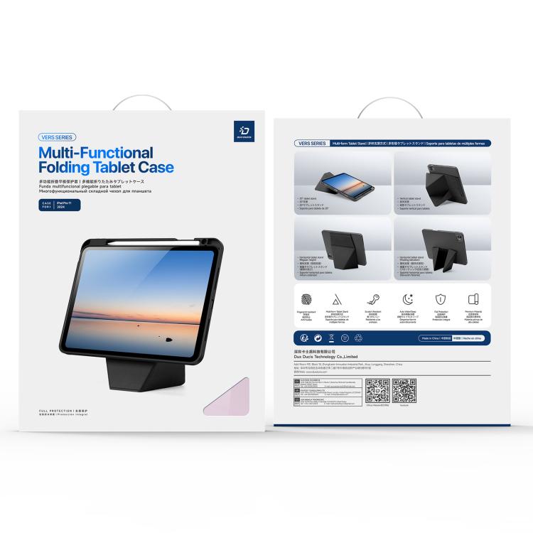For iPad Pro 11 2025 / 2024 DUX DUCIS Vers Series PU + TPU Tablet Case(Pink) - iPad Pro 11 2025 / 2024 Cases by DUX DUCIS | Online Shopping UK | buy2fix