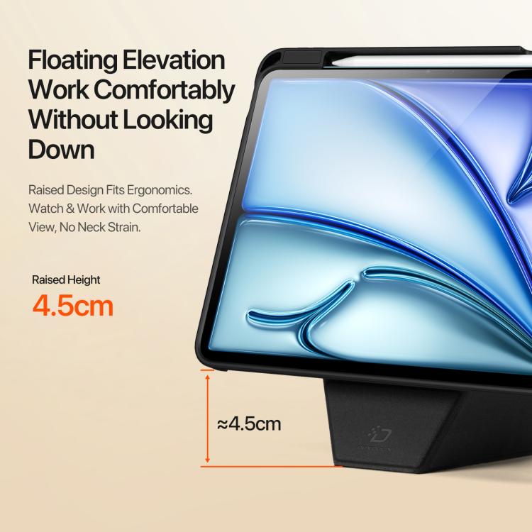 For iPad Air 11 2024 / 2025 DUX DUCIS Vers Series PU + TPU Tablet Case(Black) - iPad Air 11 2025 / 2024 Cases by DUX DUCIS | Online Shopping UK | buy2fix