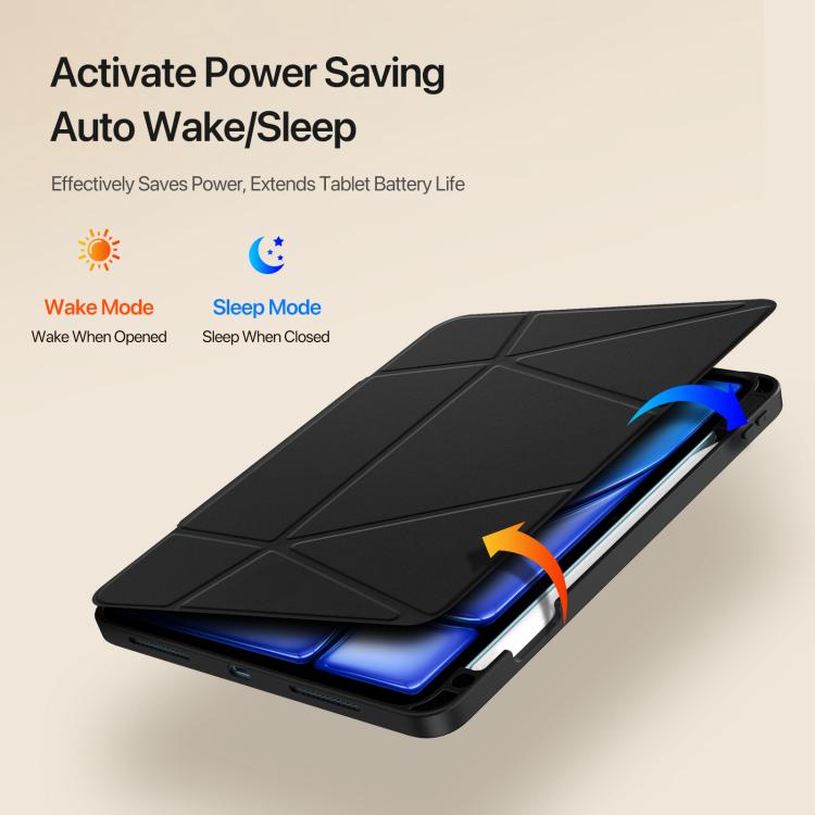 For iPad Air 11 2024 / 2025 DUX DUCIS Vers Series PU + TPU Tablet Case(Black) - iPad Air 11 2025 / 2024 Cases by DUX DUCIS | Online Shopping UK | buy2fix