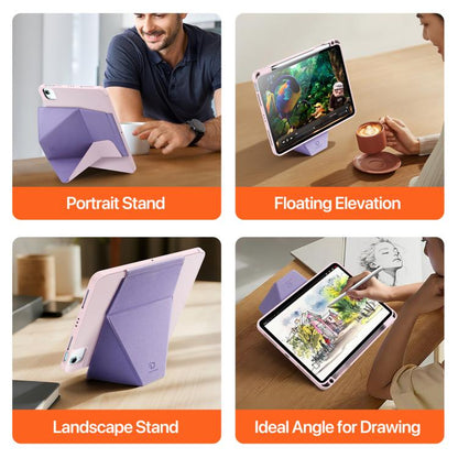 For iPad Air 11 2024 / 2025 DUX DUCIS Vers Series PU + TPU Tablet Case(Pink) - iPad Air 11 2025 / 2024 Cases by DUX DUCIS | Online Shopping UK | buy2fix