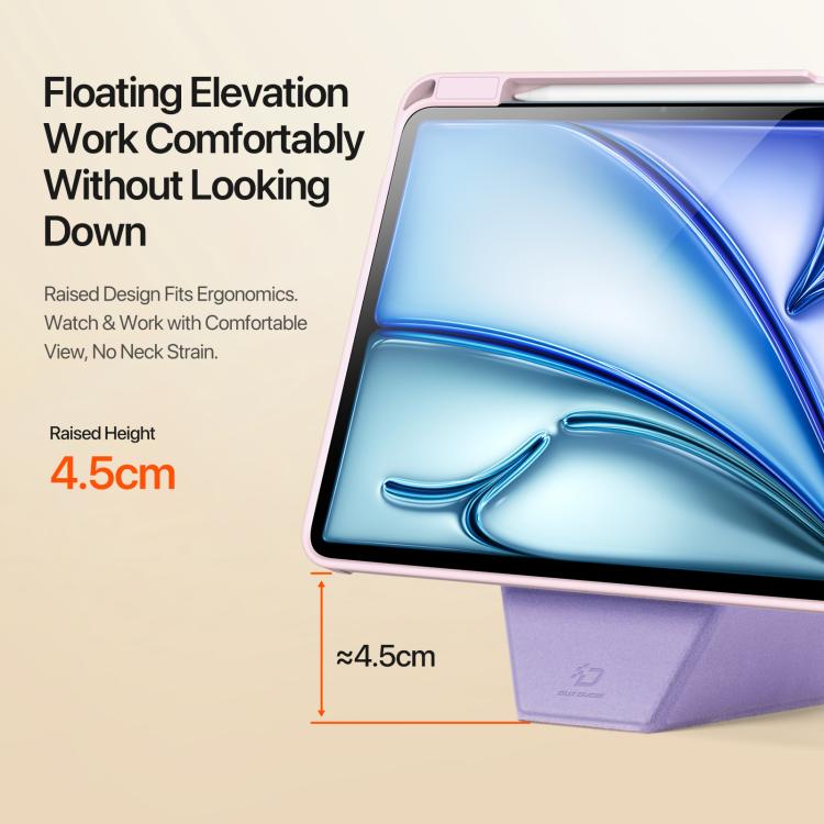 For iPad Air 11 2024 / 2025 DUX DUCIS Vers Series PU + TPU Tablet Case(Pink) - iPad Air 11 2025 / 2024 Cases by DUX DUCIS | Online Shopping UK | buy2fix