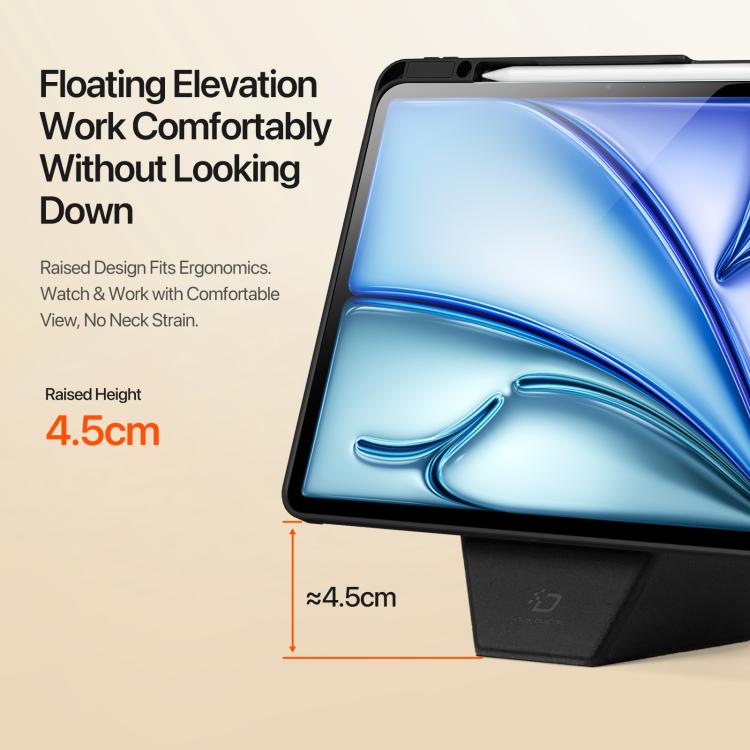 For iPad Air 13 2025 / 2024 DUX DUCIS Vers Series PU + TPU Tablet Case(Black) - iPad Air 13 2025 / 2024 Cases by DUX DUCIS | Online Shopping UK | buy2fix