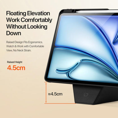 For iPad Air 13 2025 / 2024 DUX DUCIS Vers Series PU + TPU Tablet Case(Black) - iPad Air 13 2025 / 2024 Cases by DUX DUCIS | Online Shopping UK | buy2fix