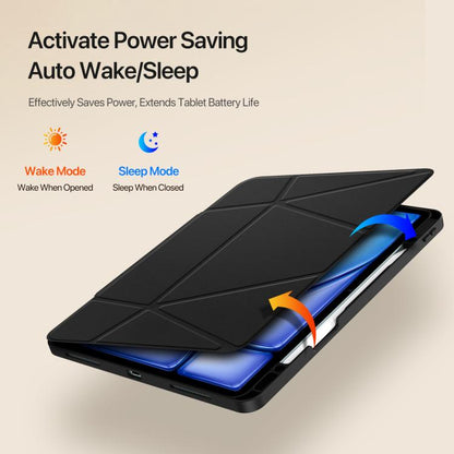 For iPad Air 13 2025 / 2024 DUX DUCIS Vers Series PU + TPU Tablet Case(Black) - iPad Air 13 2025 / 2024 Cases by DUX DUCIS | Online Shopping UK | buy2fix