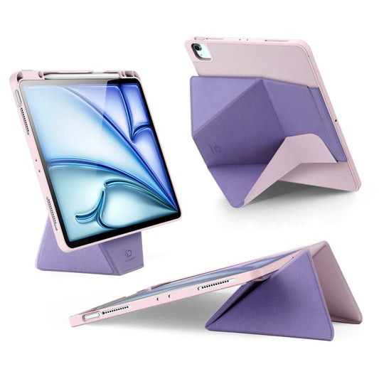 For iPad Air 13 2025 / 2024 DUX DUCIS Vers Series PU + TPU Tablet Case(Pink) - iPad Air 13 2025 / 2024 Cases by DUX DUCIS | Online Shopping UK | buy2fix