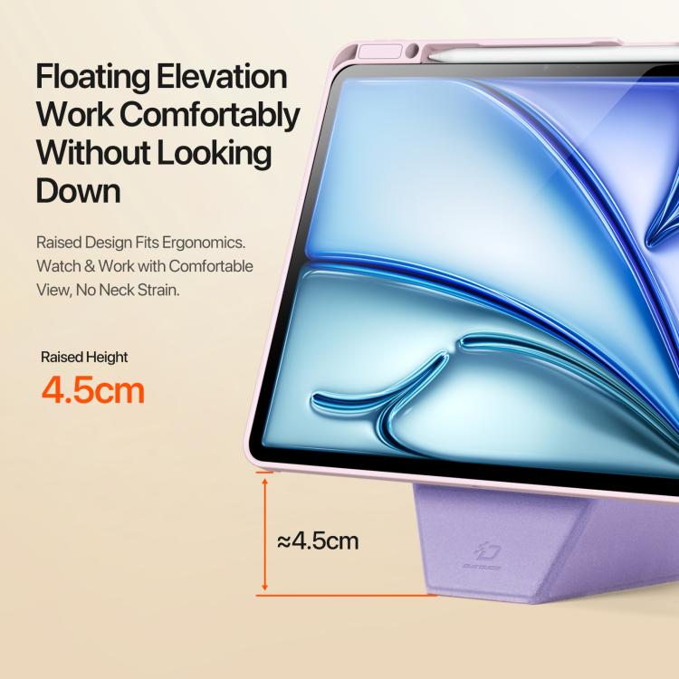 For iPad Air 13 2025 / 2024 DUX DUCIS Vers Series PU + TPU Tablet Case(Pink) - iPad Air 13 2025 / 2024 Cases by DUX DUCIS | Online Shopping UK | buy2fix