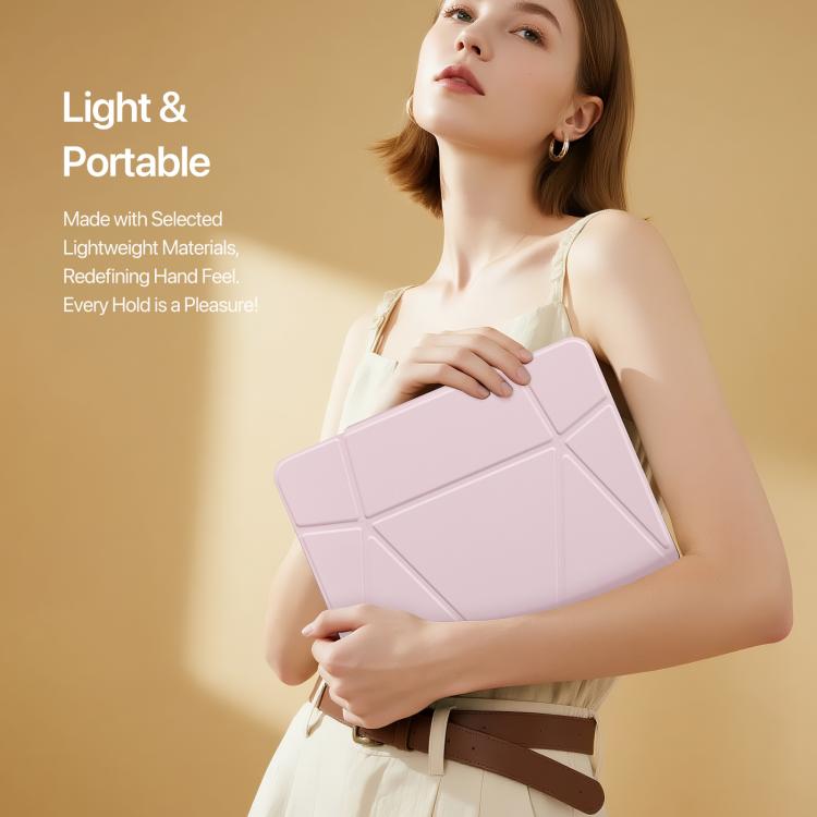 For iPad Air 13 2025 / 2024 DUX DUCIS Vers Series PU + TPU Tablet Case(Pink) - iPad Air 13 2025 / 2024 Cases by DUX DUCIS | Online Shopping UK | buy2fix