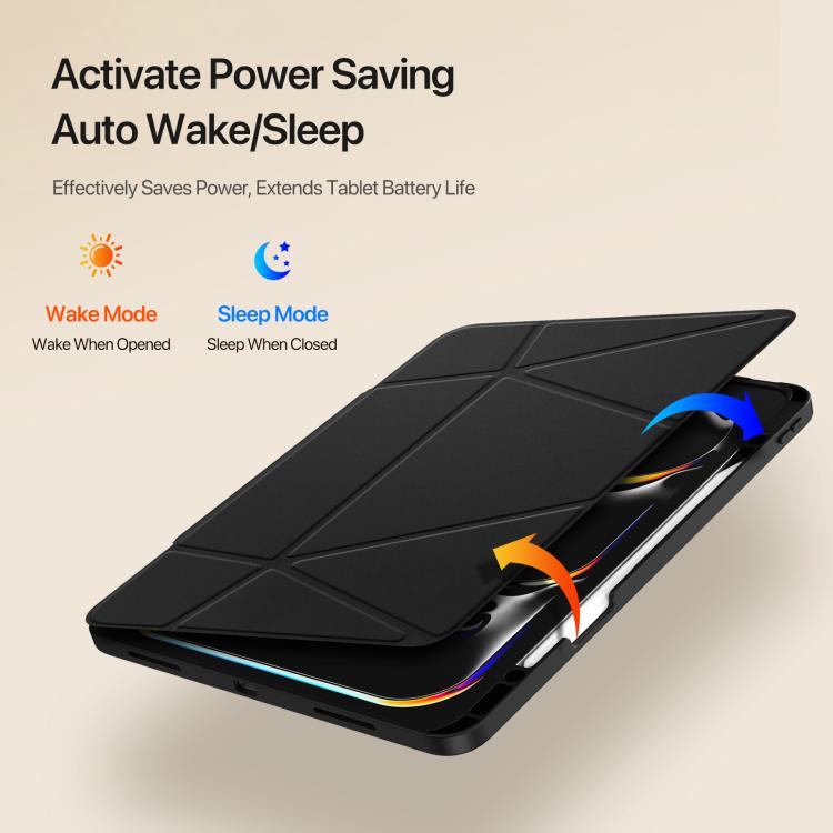 For iPad Pro 13 2024 / 2025 DUX DUCIS Vers Series PU + TPU Tablet Case(Black) - iPad Pro 13 2025 / 2024 Cases by DUX DUCIS | Online Shopping UK | buy2fix