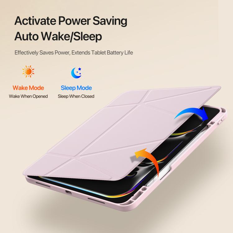 For iPad Pro 13 2024 / 2025 DUX DUCIS Vers Series PU + TPU Tablet Case(Pink) - iPad Pro 13 2025 / 2024 Cases by DUX DUCIS | Online Shopping UK | buy2fix
