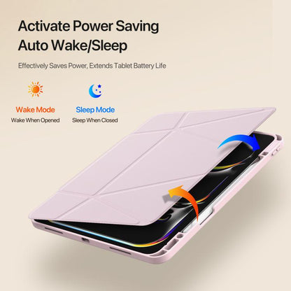 For iPad Pro 13 2024 / 2025 DUX DUCIS Vers Series PU + TPU Tablet Case(Pink) - iPad Pro 13 2025 / 2024 Cases by DUX DUCIS | Online Shopping UK | buy2fix