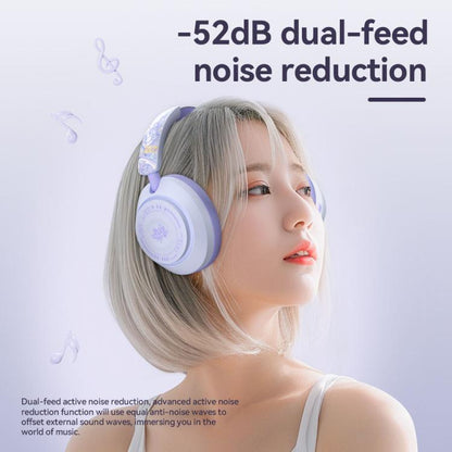 GT-3 Wireless Bluetooth Stereo ANC Gaming Music Headphone with 2.4G USB Drive(White) - Headset & Headphone by buy2fix | Online Shopping UK | buy2fix