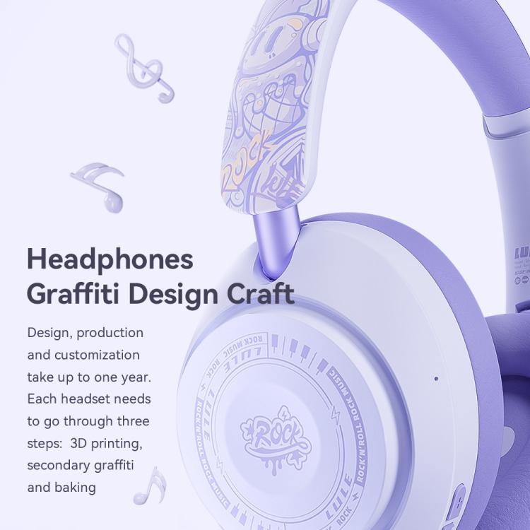 GT-3 Wireless Bluetooth Stereo ANC Gaming Music Headphone with 2.4G USB Drive(Purple) - Headset & Headphone by buy2fix | Online Shopping UK | buy2fix