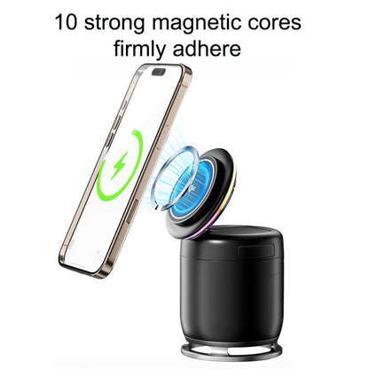 C52 Foldable 5 in 1 Desktop Magnetic Wireless Charging Bluetooth Speaker(Orange) - Multifunction Charger by buy2fix | Online Shopping UK | buy2fix