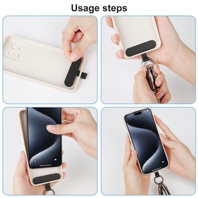 120cm 240W Type-C to Type-C Data Charging Cable Crossbody Phone Lanyard(Black) - Lanyards & Wrist Straps by buy2fix | Online Shopping UK | buy2fix