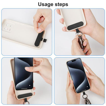 120cm 240W Type-C to Type-C Data Charging Cable Crossbody Phone Lanyard(Black) - Lanyards & Wrist Straps by buy2fix | Online Shopping UK | buy2fix