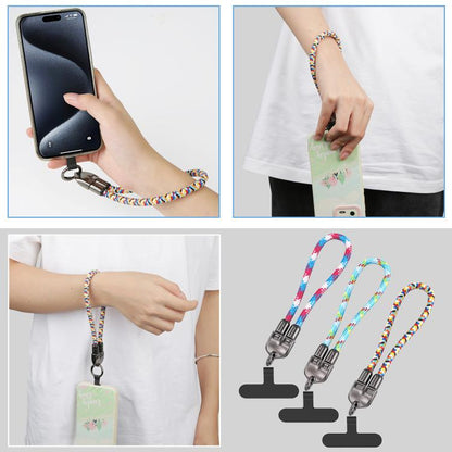 30cm 240W Type-C to Type-C Data Charging Cable Phone Anti-lost Wrist Short Strap(Black) - Lanyards & Wrist Straps by buy2fix | Online Shopping UK | buy2fix