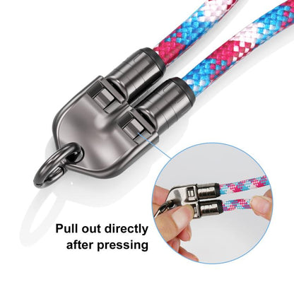 30cm 240W Type-C to Type-C Data Charging Cable Phone Anti-lost Wrist Short Strap(Blue) - Lanyards & Wrist Straps by buy2fix | Online Shopping UK | buy2fix