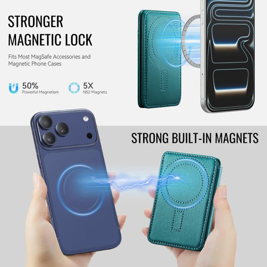 JEEHOOD J10 RFID Magnetic Card Bag(Green) - Adhesive Card Holders by JEEHOOD | Online Shopping UK | buy2fix